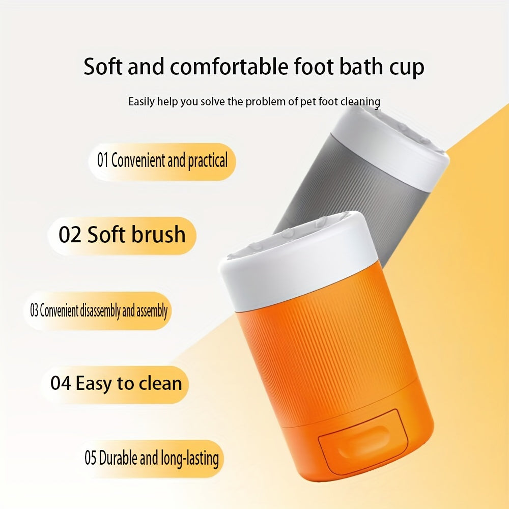 Effortless Automatic Dog Paw Cleaner - Compact Travel Paw Wash Cup - Safe & Hygienic Pet Grooming Solution for Furry Friends