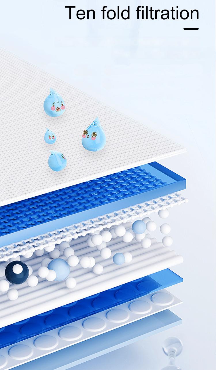 Automatic Smart 74oz/2.2L Stainless Steel Pet Water Fountain with Water Level Window for Indoor Cats