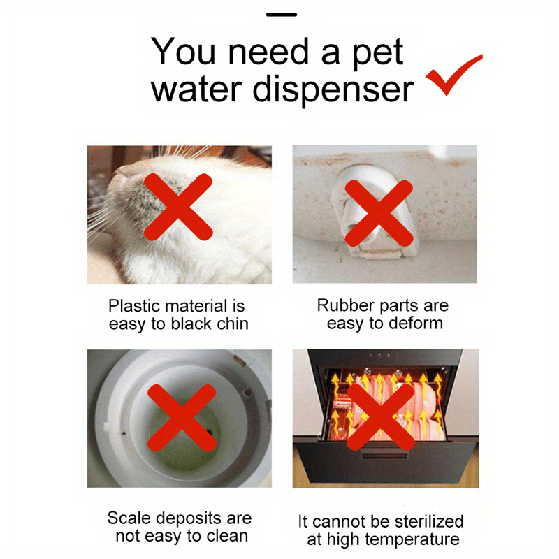 Automatic Smart 74oz/2.2L Stainless Steel Pet Water Fountain with Water Level Window for Indoor Cats