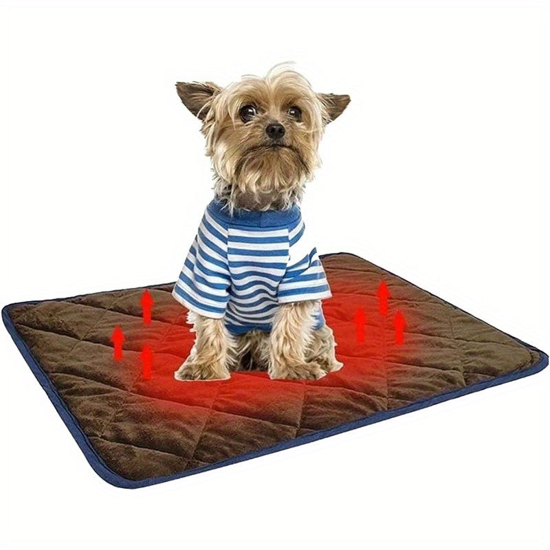 Winter Self Pet Warming Pad for Small/Large Dog Cat, Warming Cat Bed Cat Mat Thermal Pet Bed Mat, for Large Dog Non-Electric Self-Warming Dog Crate Pad for Outdoor Indoor 45"x28".