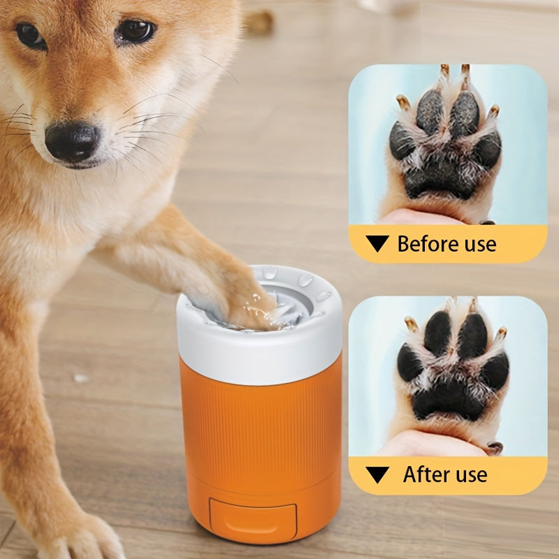 Effortless Automatic Dog Paw Cleaner - Compact Travel Paw Wash Cup - Safe & Hygienic Pet Grooming Solution for Furry Friends