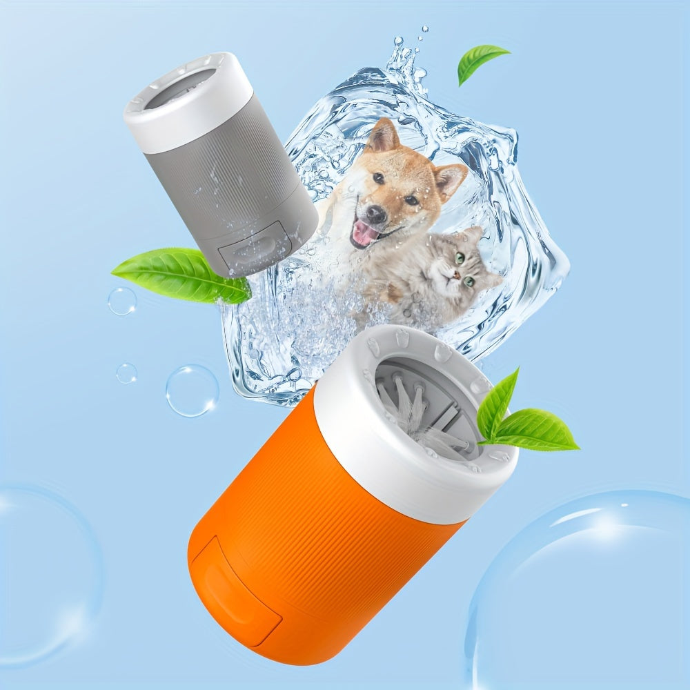 Effortless Automatic Dog Paw Cleaner - Compact Travel Paw Wash Cup - Safe & Hygienic Pet Grooming Solution for Furry Friends