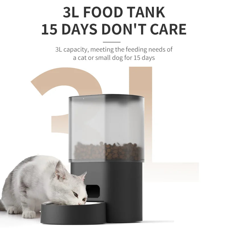 Small MOQ OEM/ODM Automatic Pet Feeder Cat Water Fountain Smart Tuya Wifi Pet Feeder Luxury Automatic Pet Feeder Dispenser