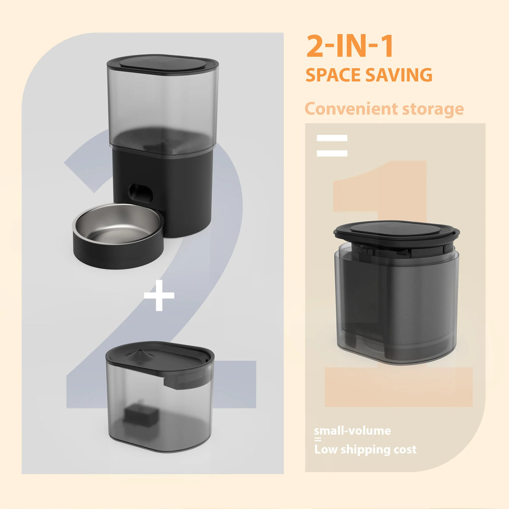 Small MOQ OEM/ODM Automatic Pet Feeder Cat Water Fountain Smart Tuya Wifi Pet Feeder Luxury Automatic Pet Feeder Dispenser