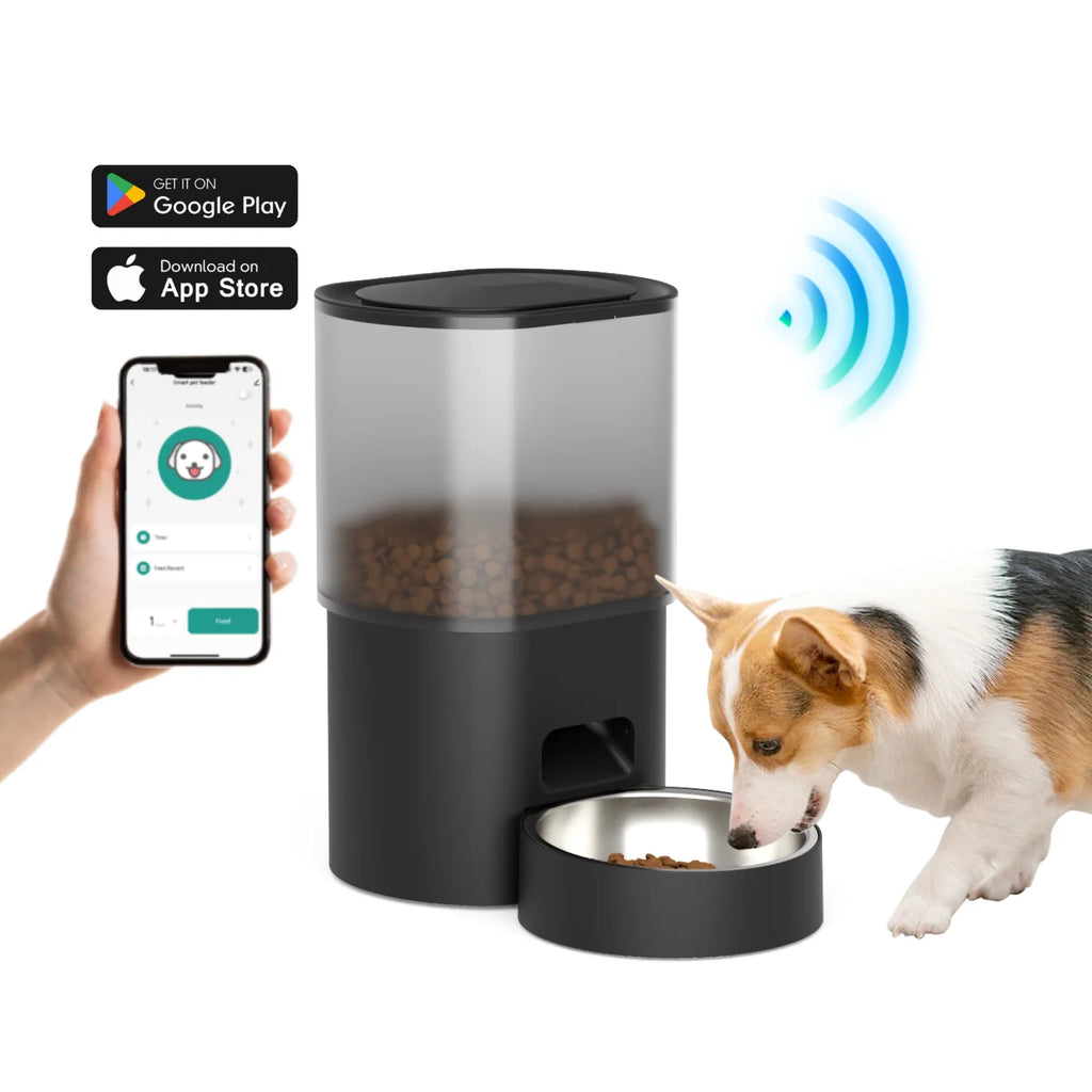 Small MOQ OEM/ODM Automatic Pet Feeder Cat Water Fountain Smart Tuya Wifi Pet Feeder Luxury Automatic Pet Feeder Dispenser