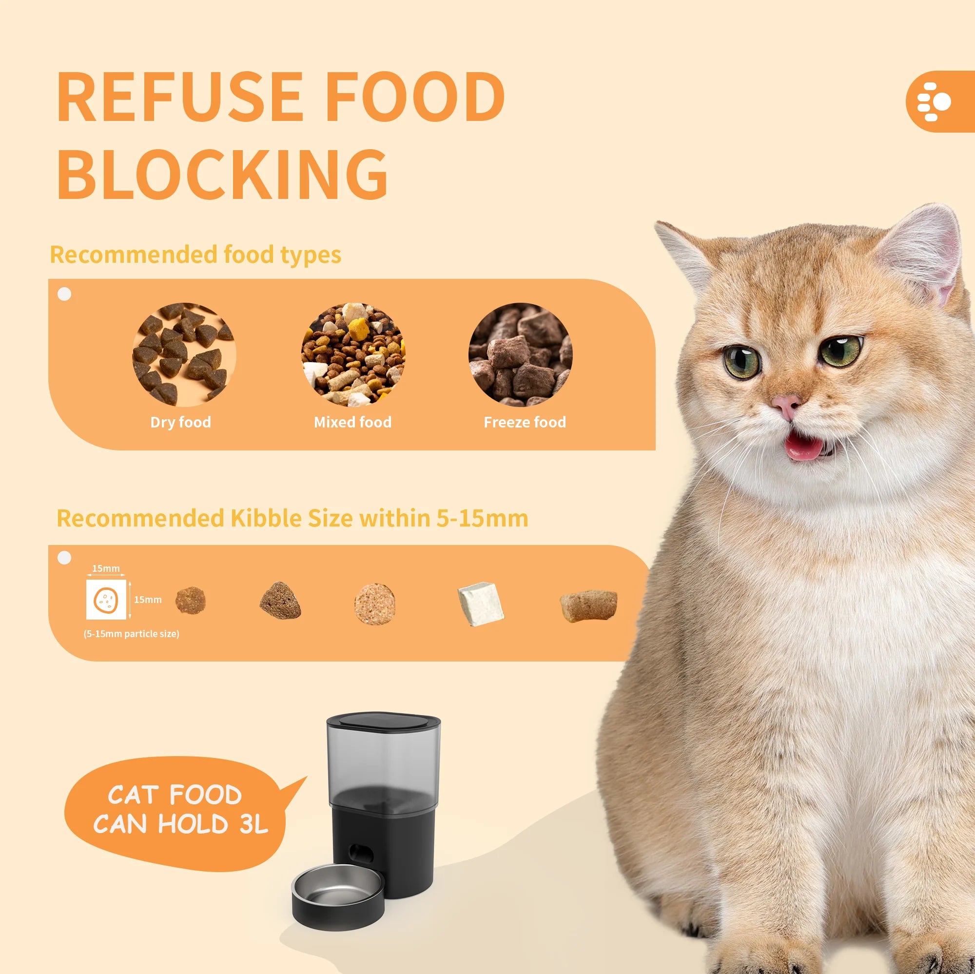 Small MOQ OEM/ODM Automatic Pet Feeder Cat Water Fountain Smart Tuya Wifi Pet Feeder Luxury Automatic Pet Feeder Dispenser