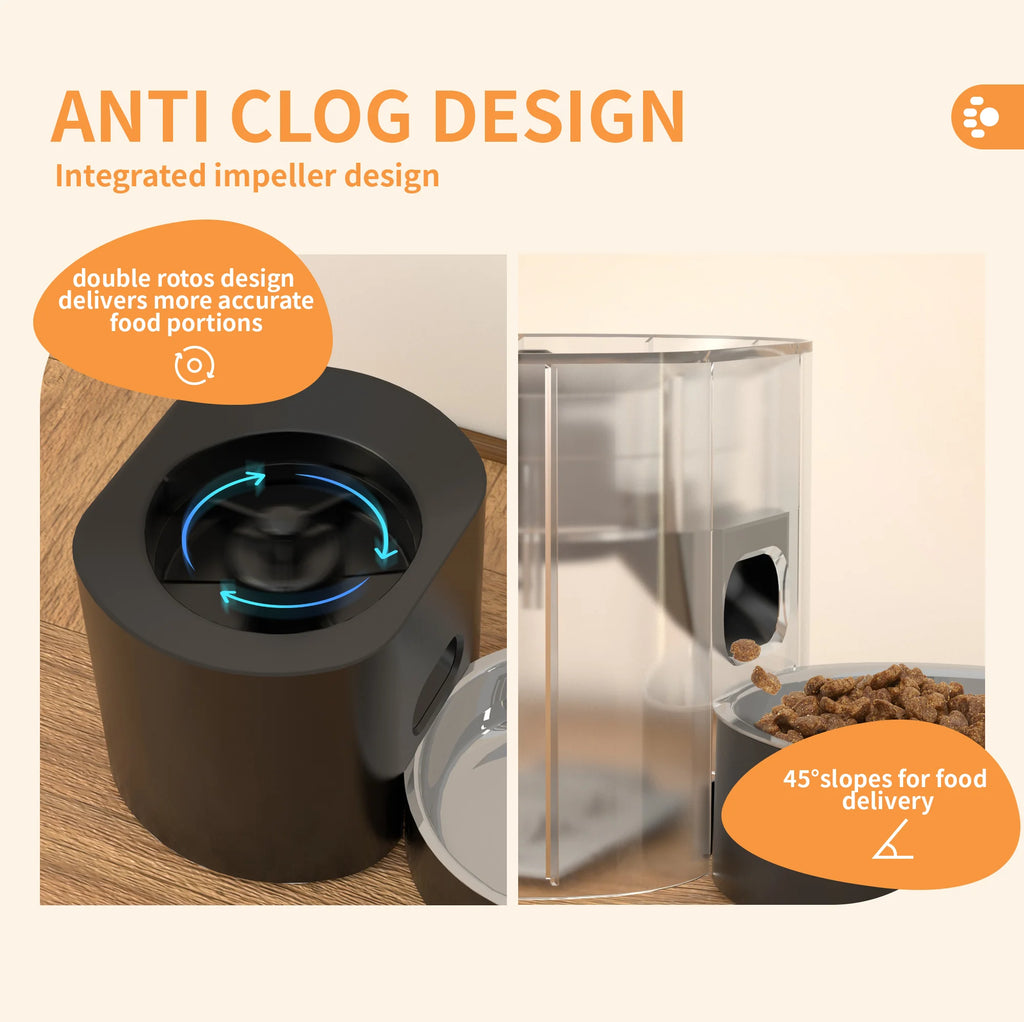 Small MOQ OEM/ODM Automatic Pet Feeder Cat Water Fountain Smart Tuya Wifi Pet Feeder Luxury Automatic Pet Feeder Dispenser