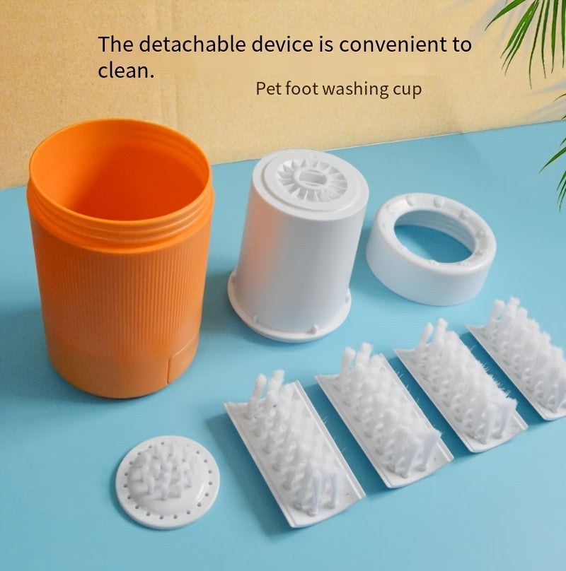 Effortless Automatic Dog Paw Cleaner - Compact Travel Paw Wash Cup - Safe & Hygienic Pet Grooming Solution for Furry Friends