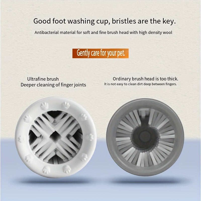 Effortless Automatic Dog Paw Cleaner - Compact Travel Paw Wash Cup - Safe & Hygienic Pet Grooming Solution for Furry Friends