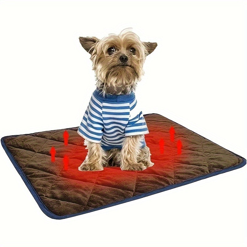 Winter Self Pet Warming Pad for Small/Large Dog Cat, Warming Cat Bed Cat Mat Thermal Pet Bed Mat, for Large Dog Non-Electric Self-Warming Dog Crate Pad for Outdoor Indoor 45"x28".